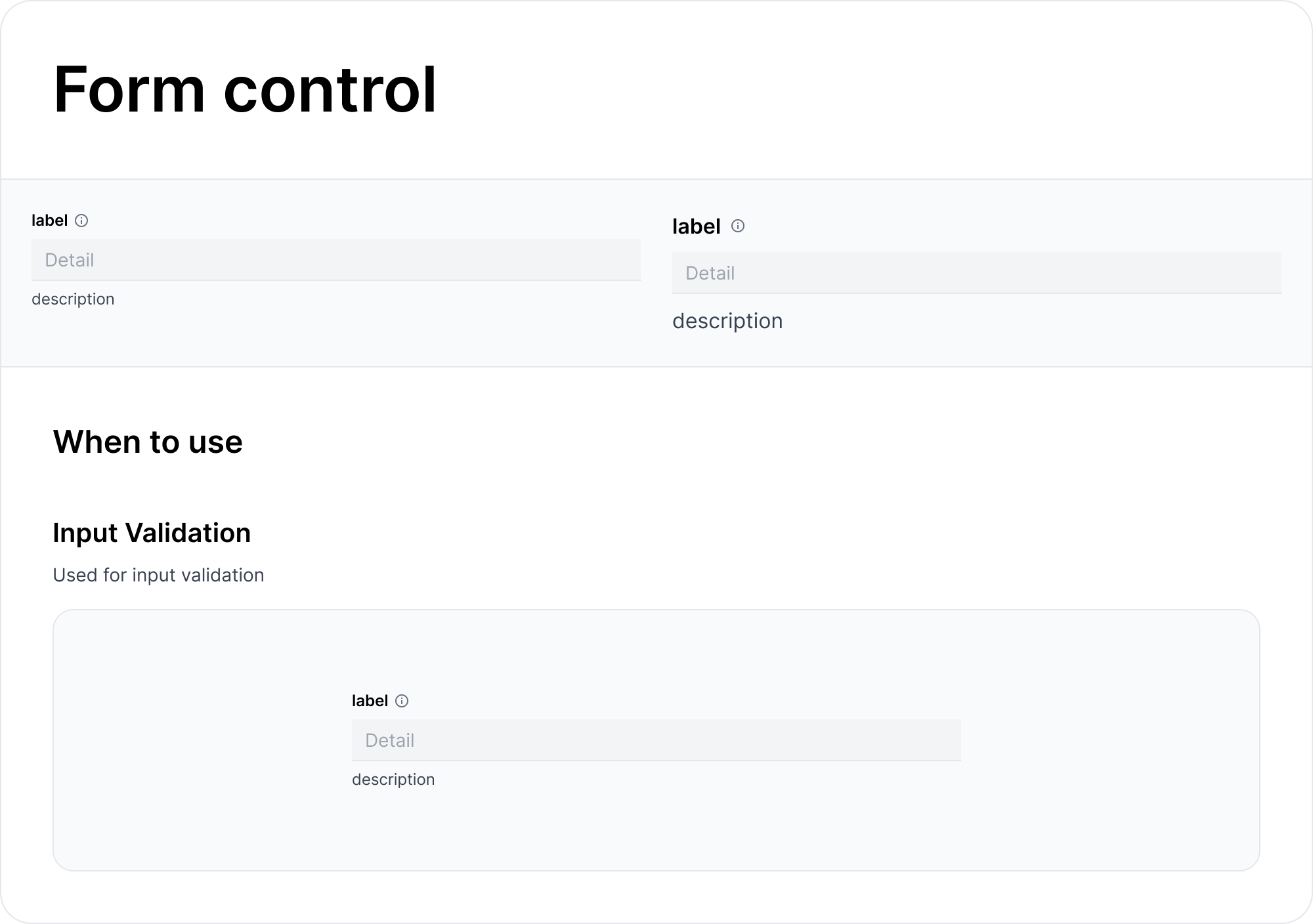 Form Control Component